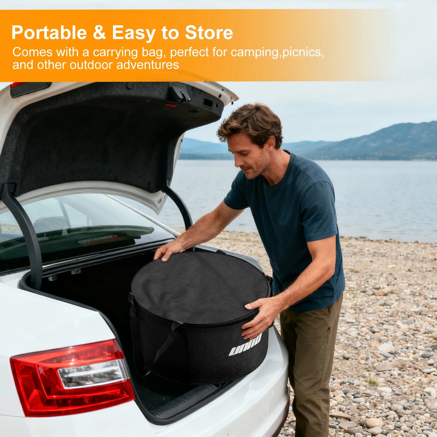 Large Wood Burning Firepit, Stainless Steel Smokeless Fire Pit