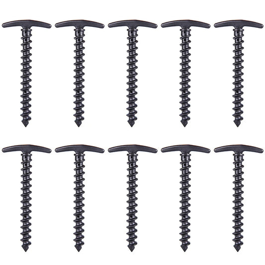 10pcs/set Windproof Camping Screw Stakes