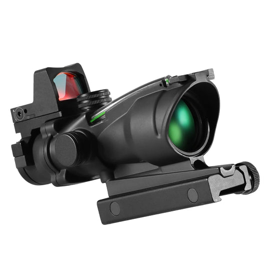 Adjustable 4x32 Red Dot Hunting Scope 20mm Rail Mount