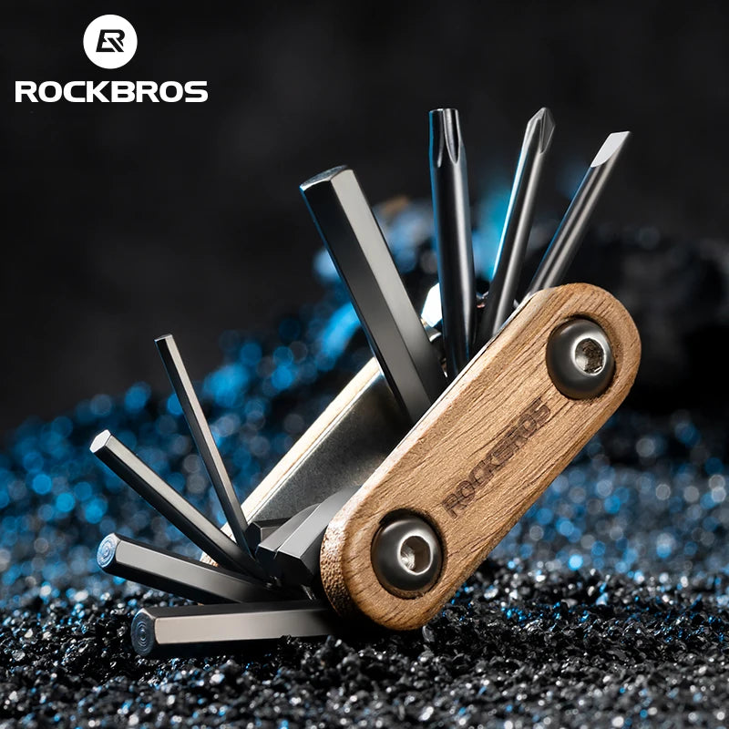 ROCKBROS Portable 8 in 1 Bicycle Repair Tool Bike Bicycle Screwdriver Repair Cycling Tool Mountain Bike Wrench Multi Tools