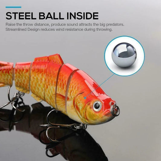5pcs Bionic Lures random color Realistic fish shape.