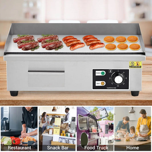 14/18/21 Inch Commercial Electric Griddle 1600W