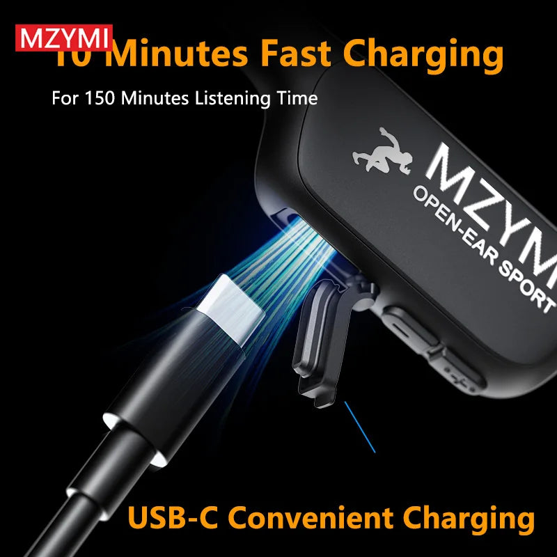 Wireless Earphones Bone Conduction Sports Waterproof Headset Noise Reduction