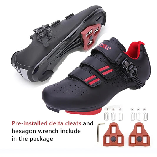 Men's Cycling Shoes Peloton Compatible Indoor Bicycle Pedals