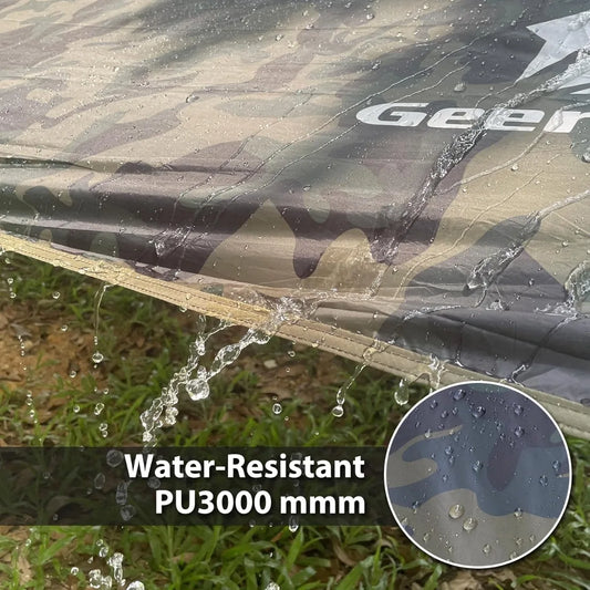 Camo Camping Tarp 17x10FT Waterproof Rain Fly for Shelter