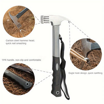 Camping Hammer with Tent Stake Remover - 10.8"