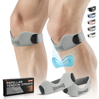 Silicone Patellar Tendon Support Strap for Knee Pain Relief