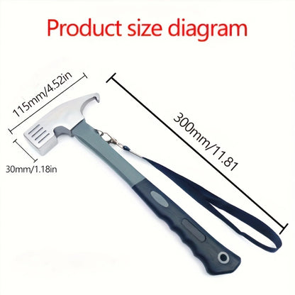 Camping Hammer with Tent Stake Remover - 10.8"