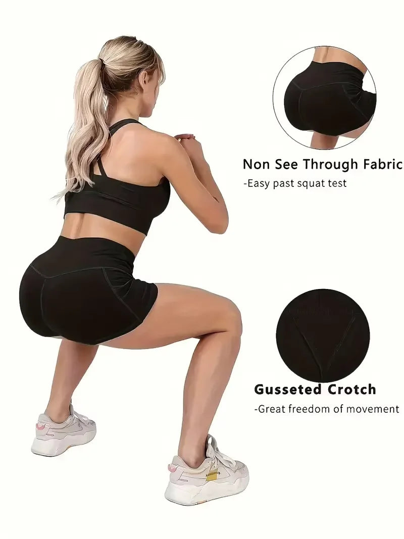 Women's, Three-Quarter Pants, Cycling, Fitness Shorts