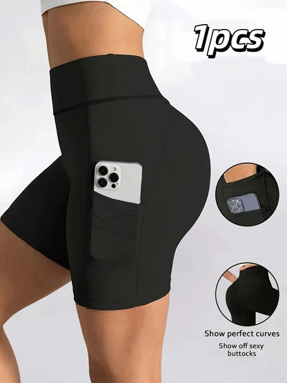 Women's, Three-Quarter Pants, Cycling, Fitness Shorts