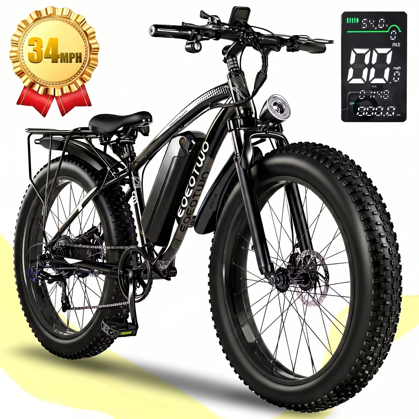 1500W Fat Tire Electric Bike for Adults 26"x4.0