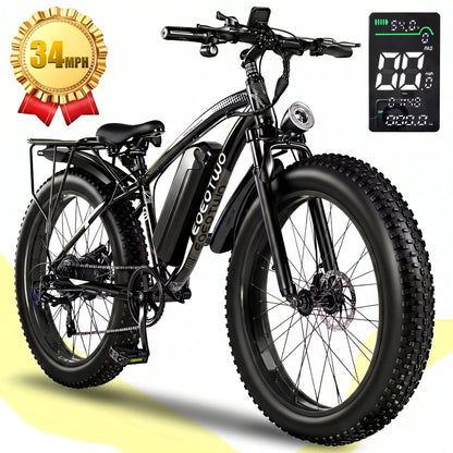 1500W Fat Tire Electric Bike for Adults 26"x4.0