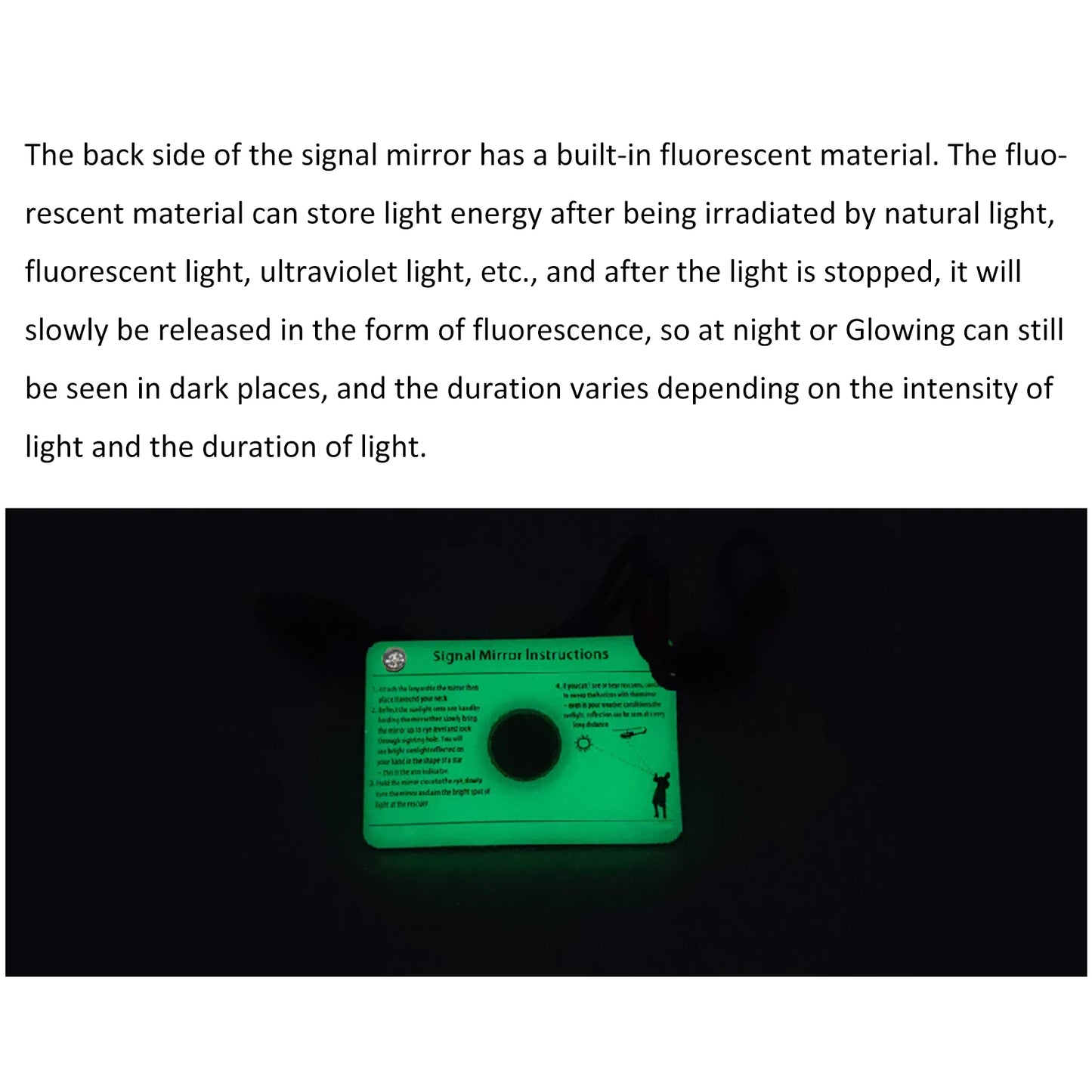 Multifunctional Survival Emergency Rescue Signal Mirror Accessory