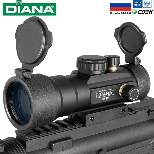 Red Dot 1X40, 2X40, 3X42 or 3X44 Optics Riflescope