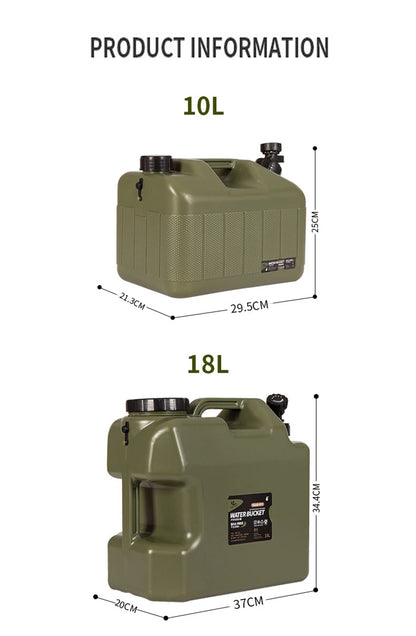 Desert Fox 10L/12L/18L/25L Large Green Water Tank