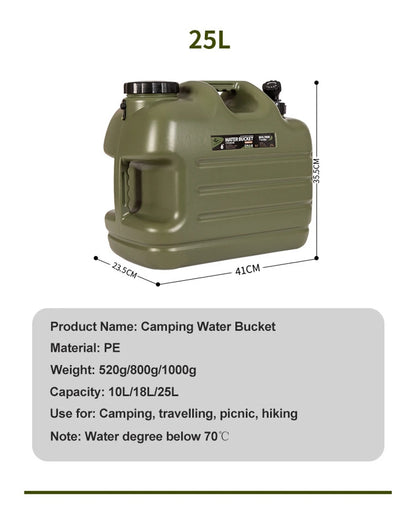 Desert Fox 10L/12L/18L/25L Large Green Water Tank