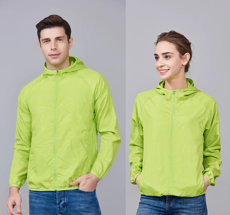 Men/Women Waterproof Hiking Jackets Sun Protection