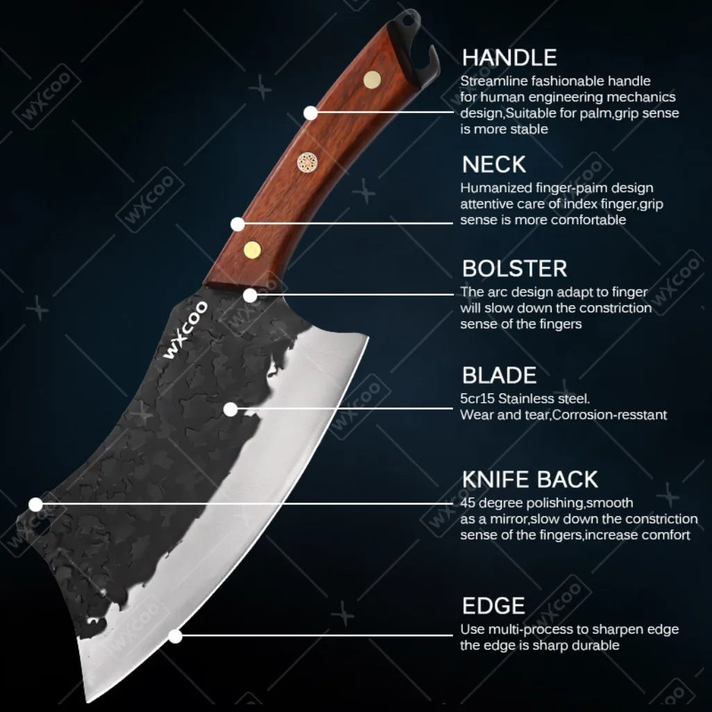 1-11PCS High Carbon Steel Professional Chef Knife Set