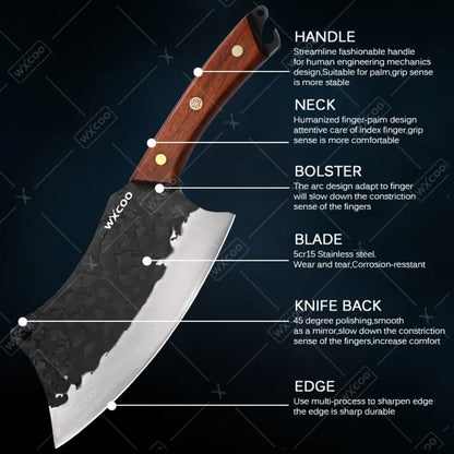 1-11PCS High Carbon Steel Professional Chef Knife Set