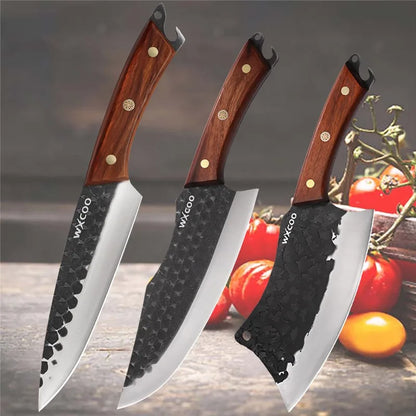 1-11PCS High Carbon Steel Professional Chef Knife Set