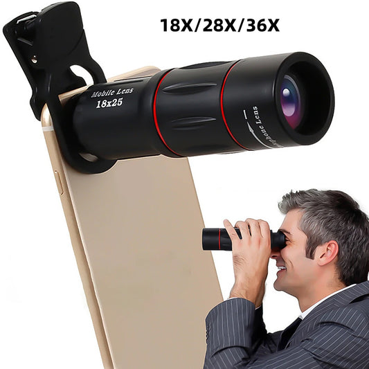18/28/36X Phone Camera Lens Universal Zoom Monocular Telescope