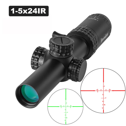 1-5X24 Red and Green Illuminated Reticle Hunting Scopes
