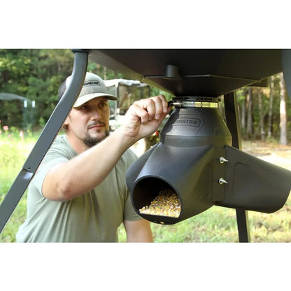 Gravity Feeder Tripod Protein Pellet Ready for Game Management