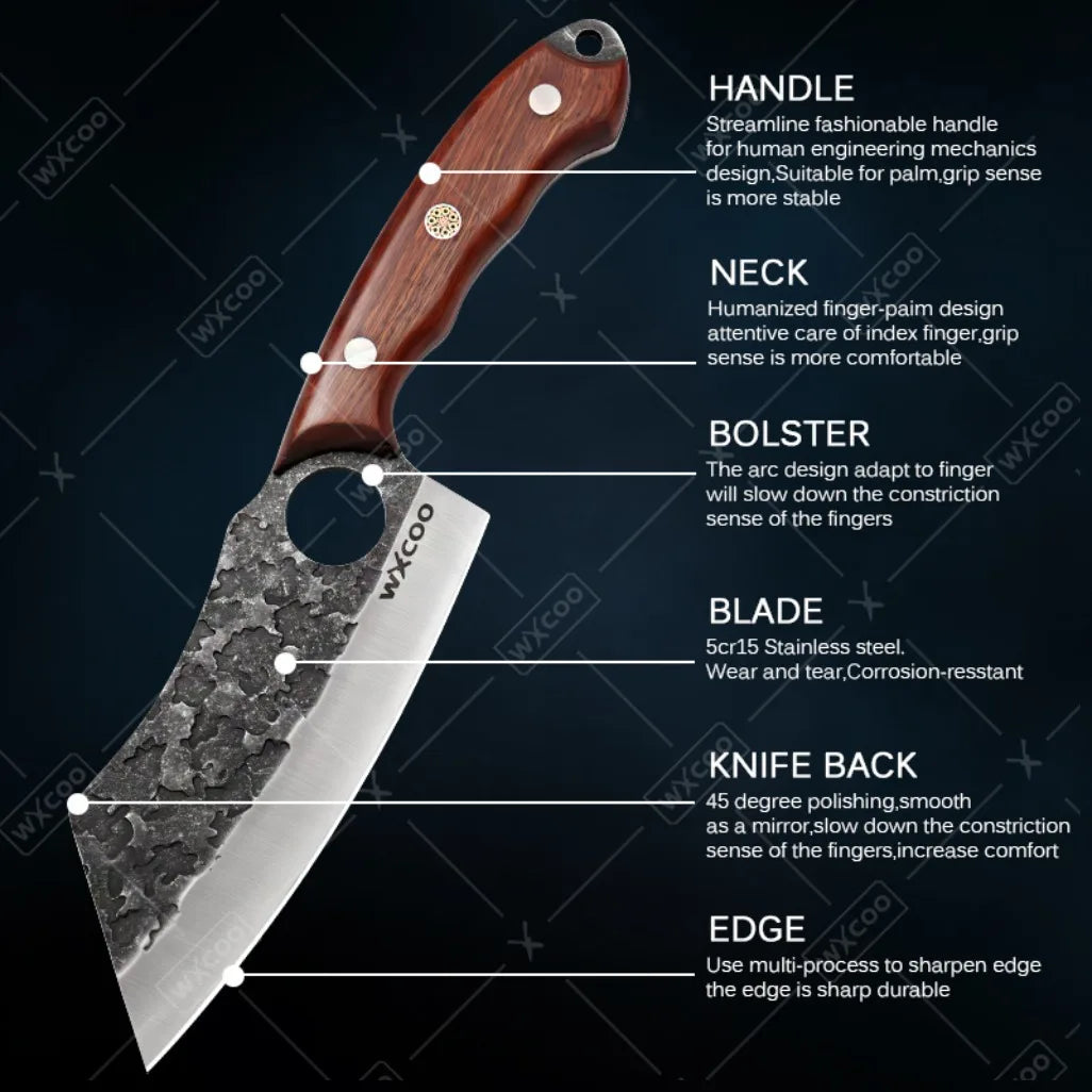 1-11PCS High Carbon Steel Professional Chef Knife Set