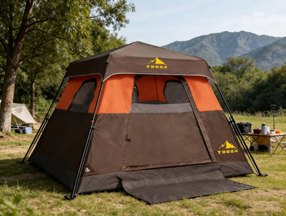 Waterproof 3-4 Person Instant Pop-Up Camping Tent quick set-up