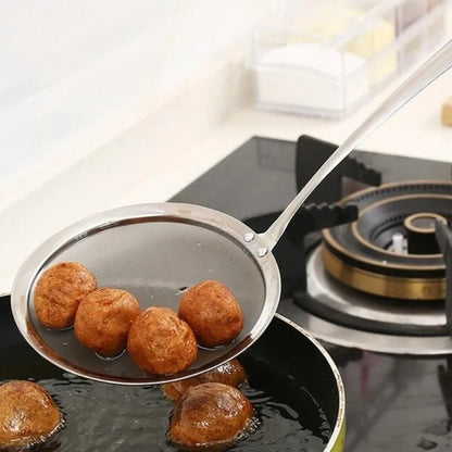Stainless Steel Skimming Spoon Fine Mesh Strainer