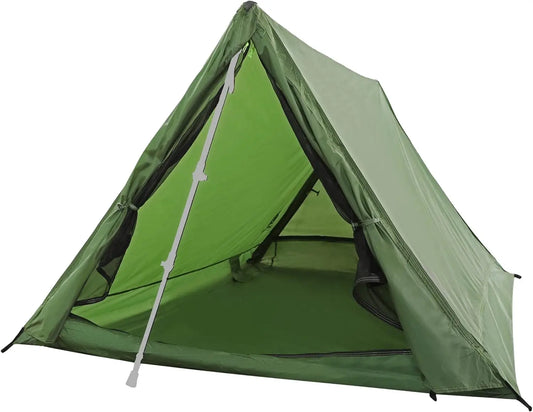 Ultralight 2-Person Trekking Pole Tent for Backpacking.