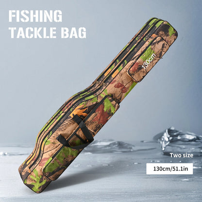 Fishing Pole Storage Bag Waterproof Oxford Fishing Reel Tackle Storage Bag Case Large Capacity for Men Travel Gift