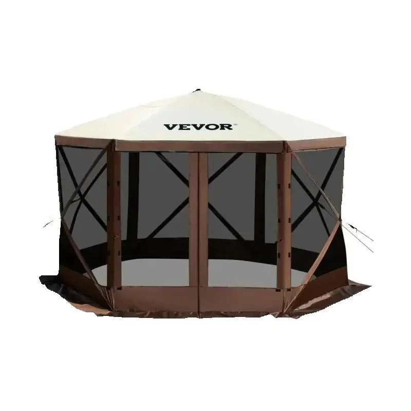 Pop-up Canopy Shelter 6-Sided,10'x10' Camping & Hiking