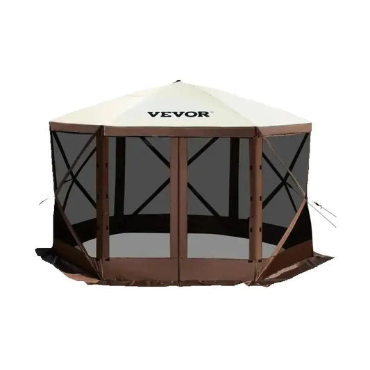 Pop-up Canopy Shelter 6-Sided,10'x10' Camping & Hiking