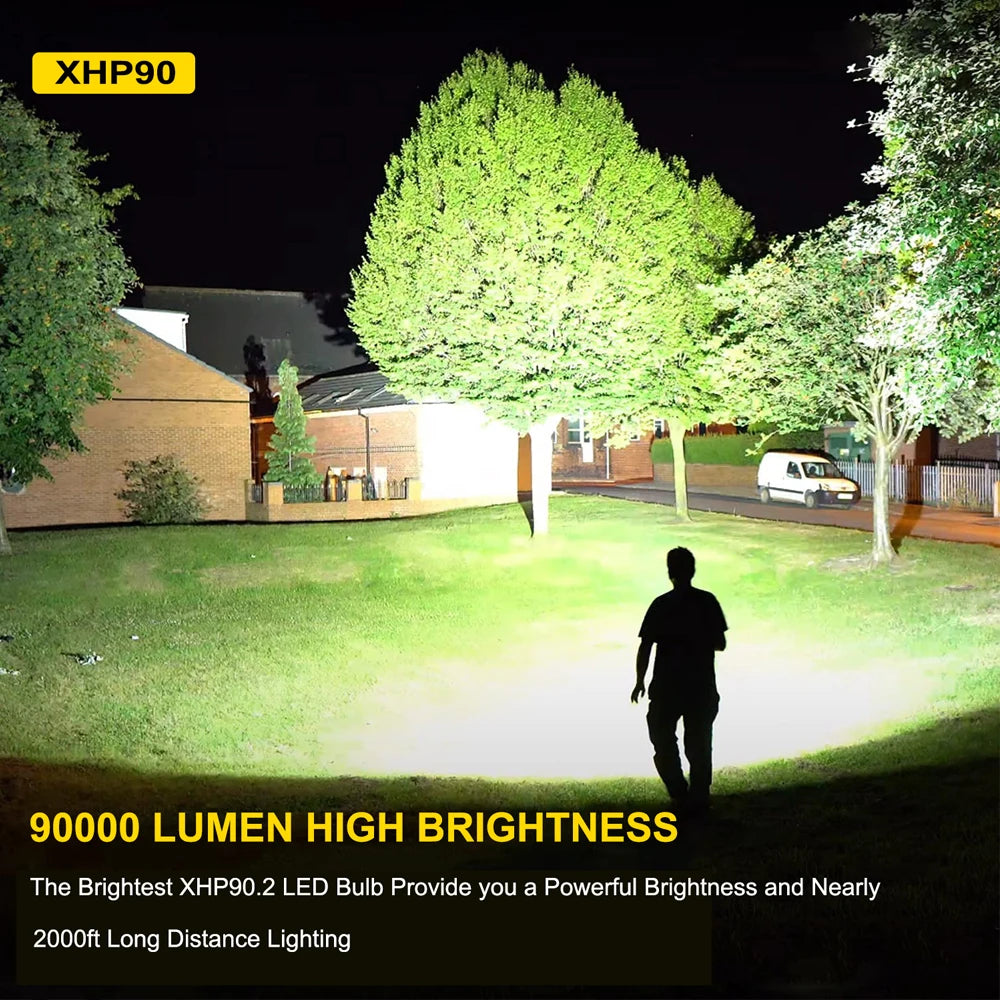 7-Mode High Lumen LED Rechargeable Flashlight