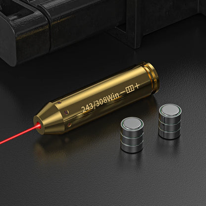 308WIN Brass Red Dot Laser Rifle Scope Sighting.