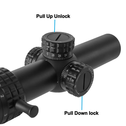1-5X24 Red and Green Illuminated Reticle Hunting Scopes