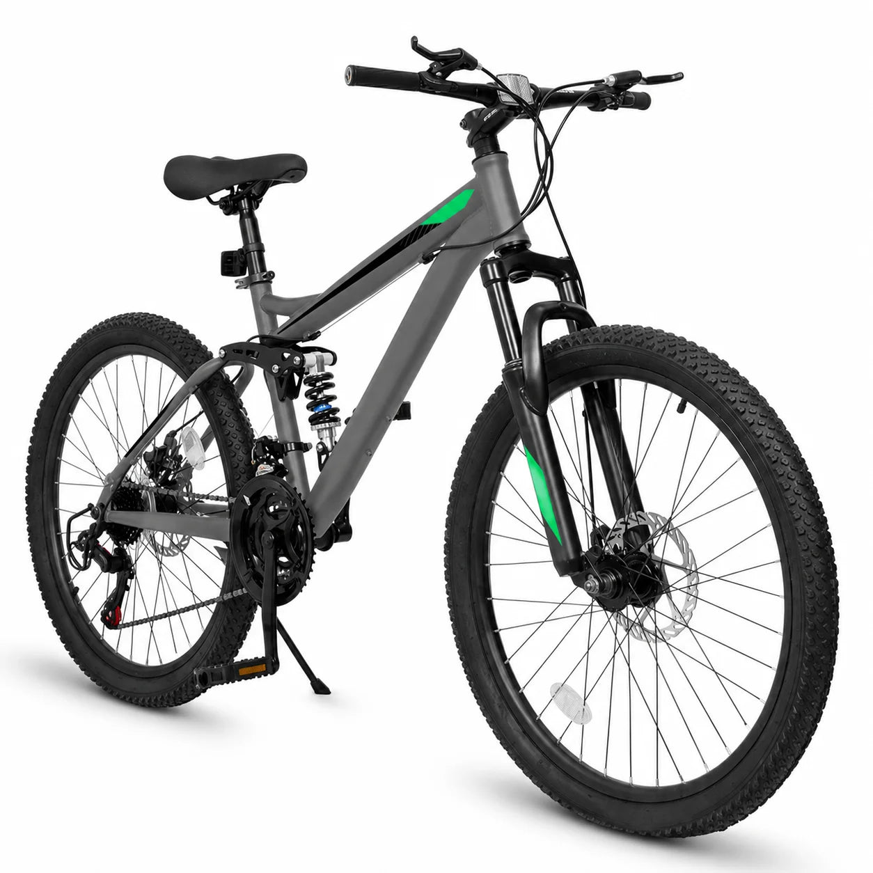 24/26/27.5 Inch Full Suspension Mountain Bike 21-Speed.