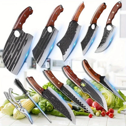 1-11PCS High Carbon Steel Professional Chef Knife Set