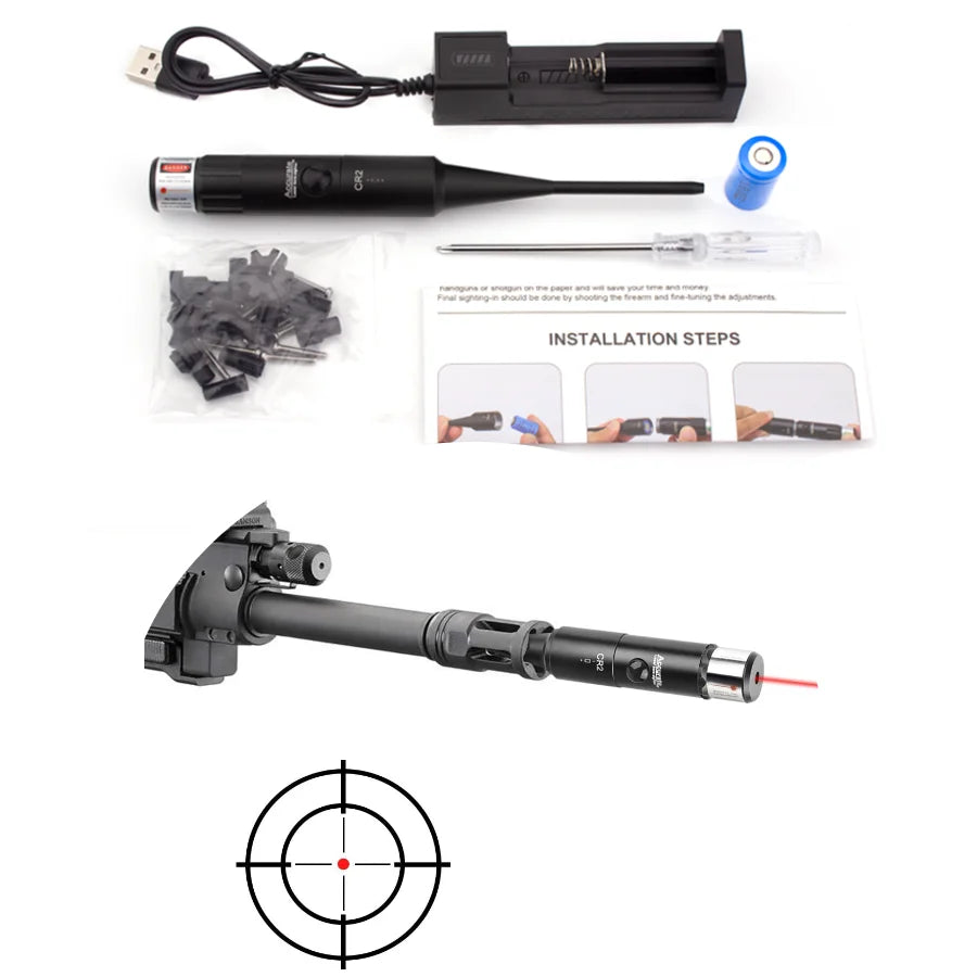 .22 to .78 Firearm Laser Bore Sight Scope