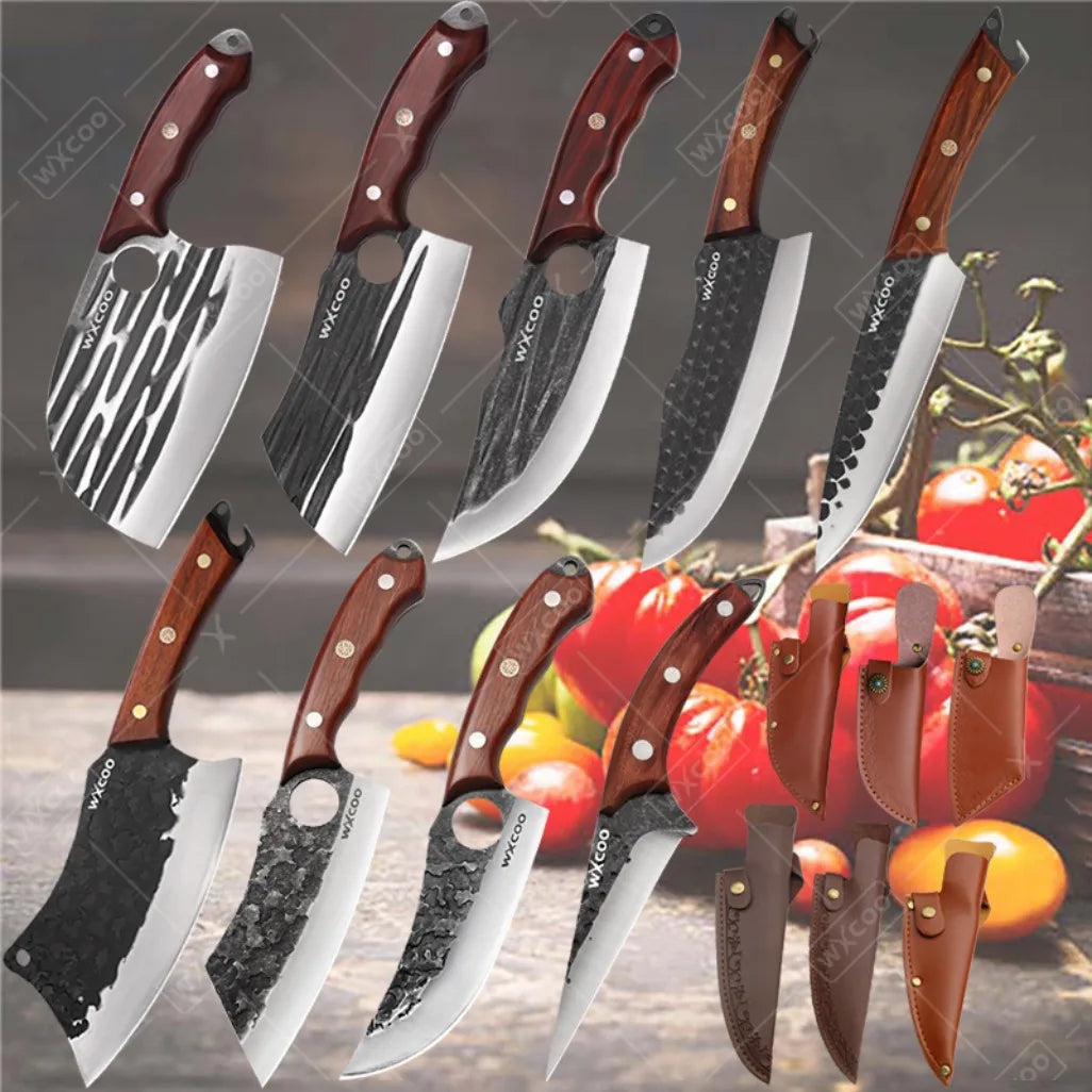 1-11PCS High Carbon Steel Professional Chef Knife Set