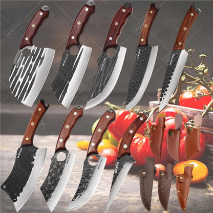 1-11PCS High Carbon Steel Professional Chef Knife Set