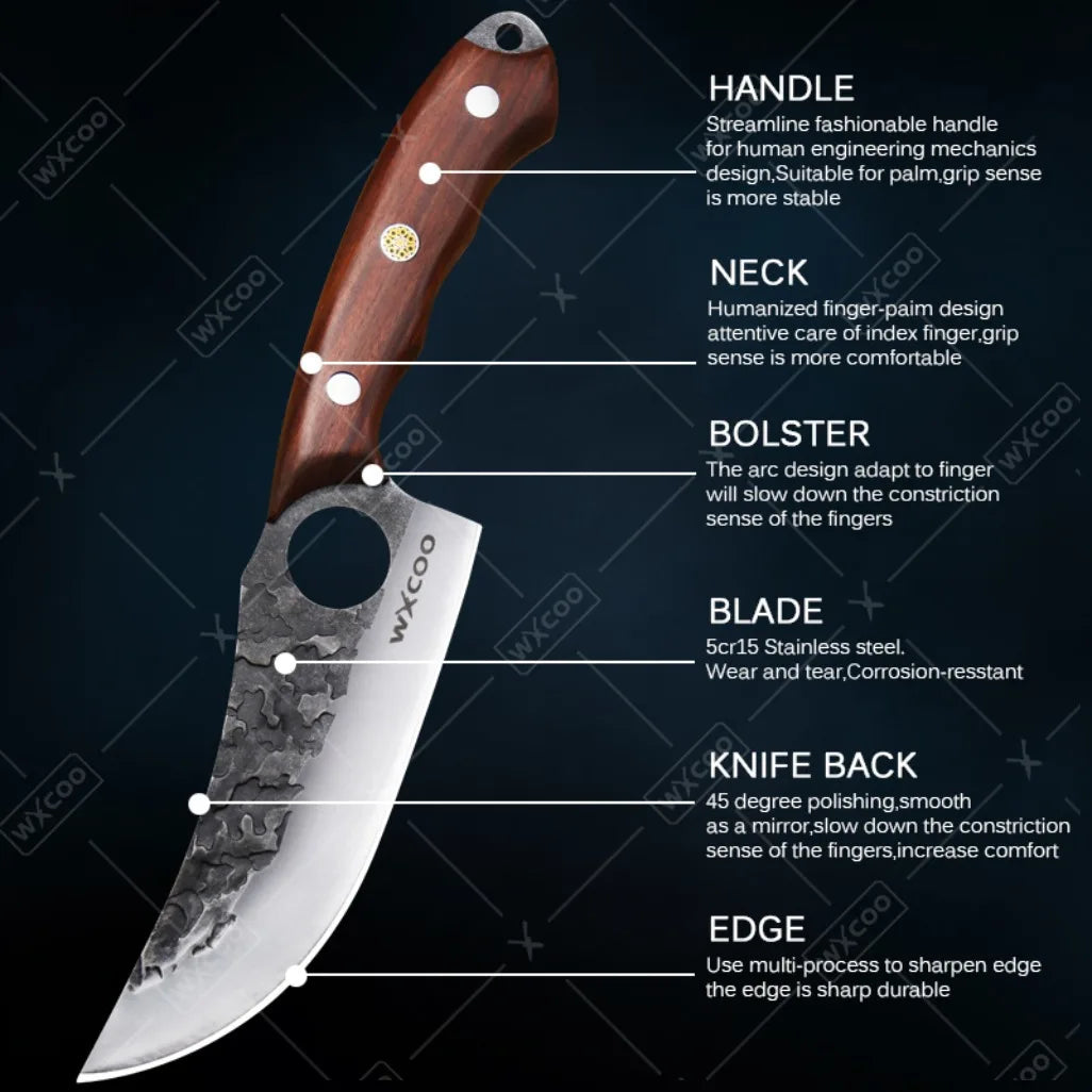 1-11PCS High Carbon Steel Professional Chef Knife Set