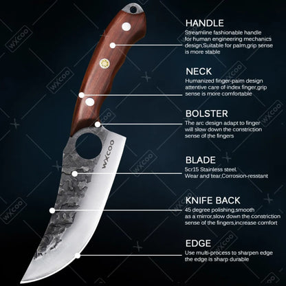 1-11PCS High Carbon Steel Professional Chef Knife Set