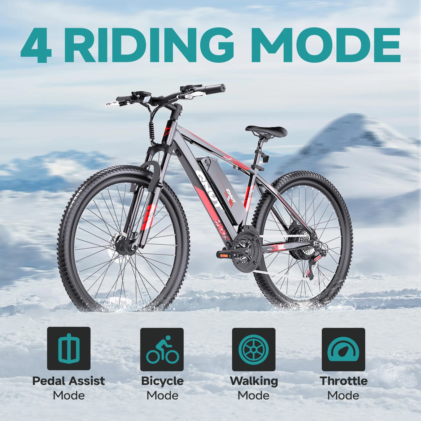 Mountain electric Bicycle 1000W 36V 10.4AH 26" Tire All-Terrain