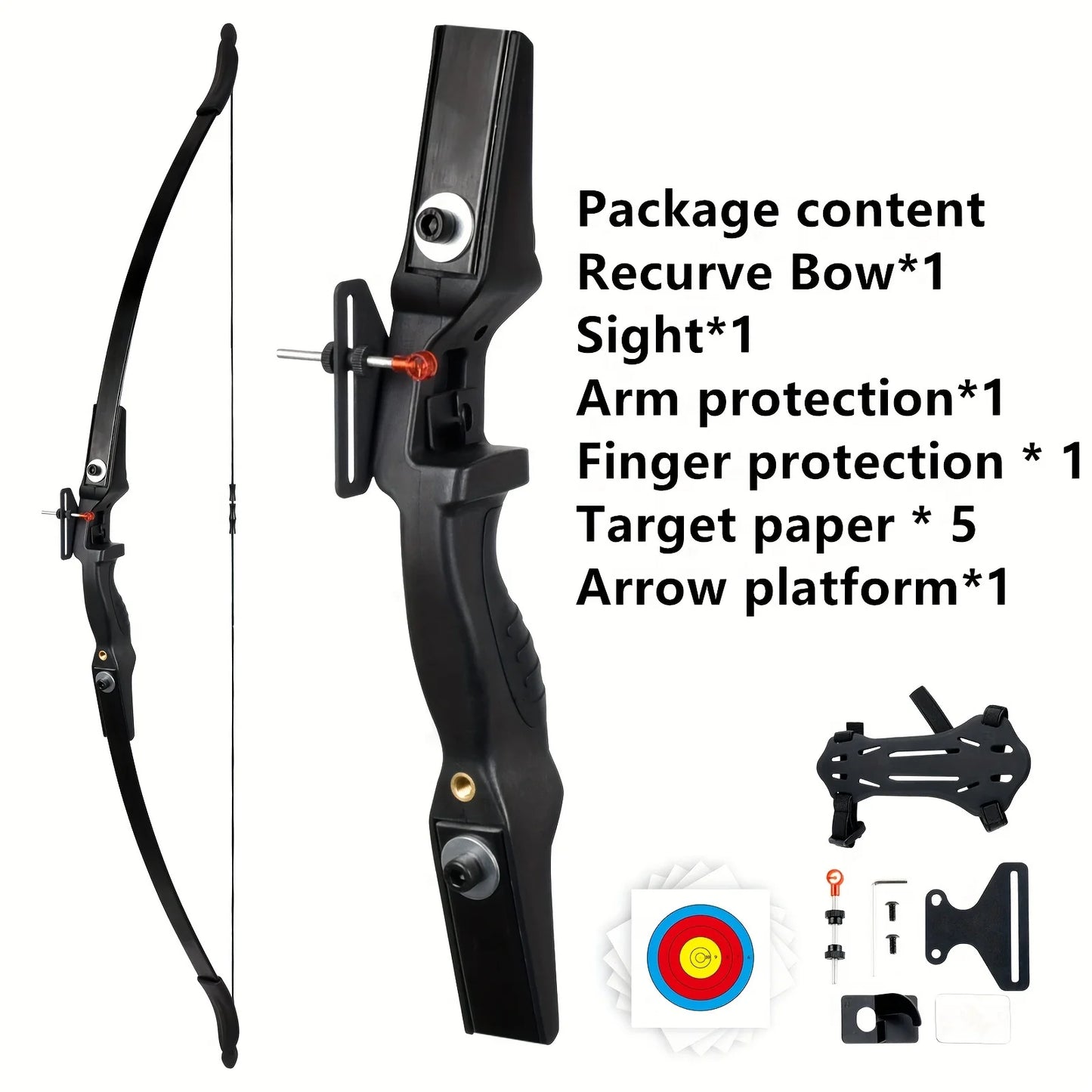 30lbs Recurve Archery Bow Set for Adults/Teenagers