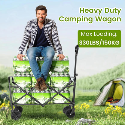 Heavy Duty Foldable, Portable, All-Terrain Wheels  Wagon
