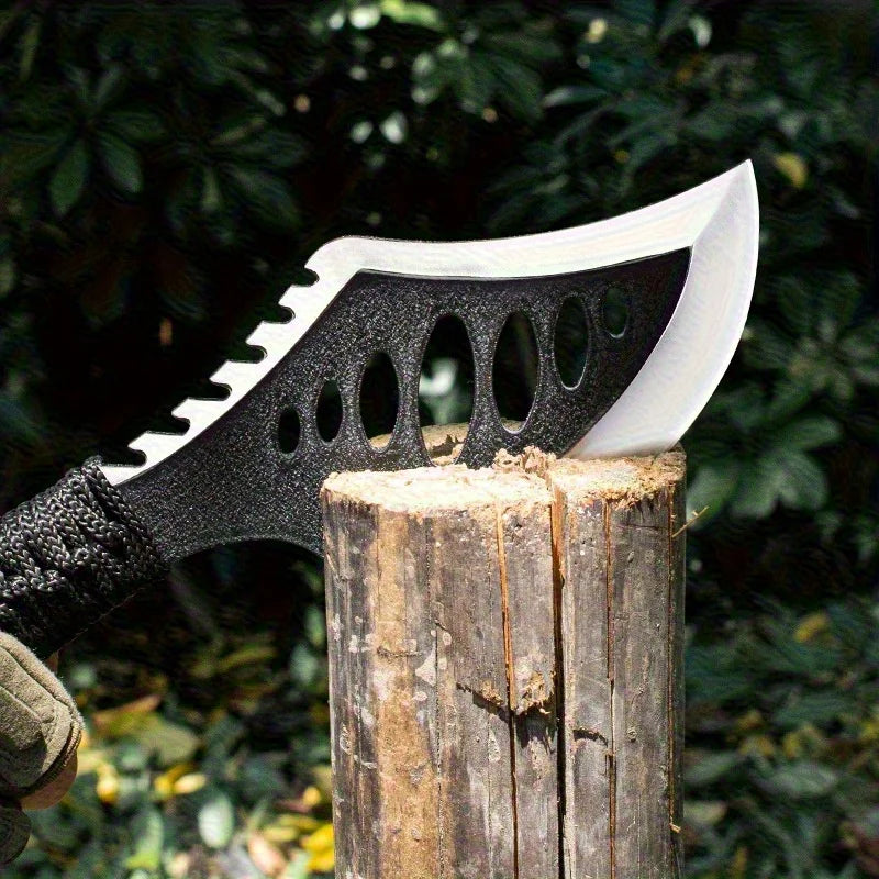 Portable Outdoor Jungle Camping Axe & Knife - Non-Slip Handle