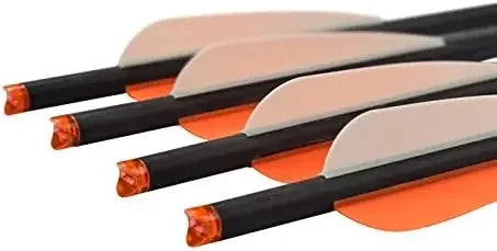 Crossbow Bolts 16/18/20/22 inch Carbon Arrows Half Moon Nock for Targeting Hunting Outdoor Sport Powerful