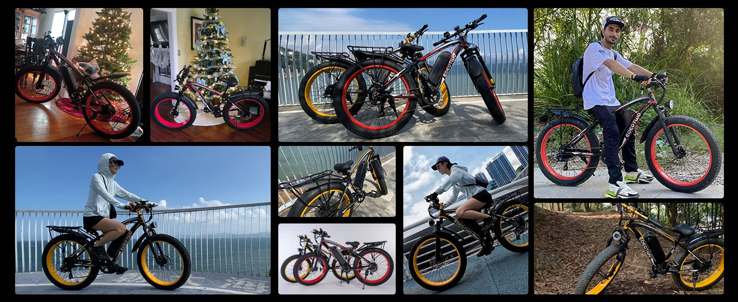 1500W Fat Tire Electric Bike for Adults 26"x4.0